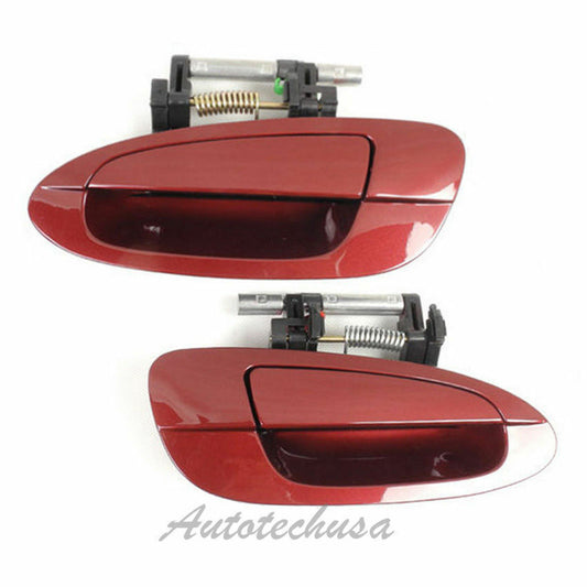 For NISSAN ALTIMA Outside Rear Pair Red Mica AX3 MotorKing Door Handle DS227