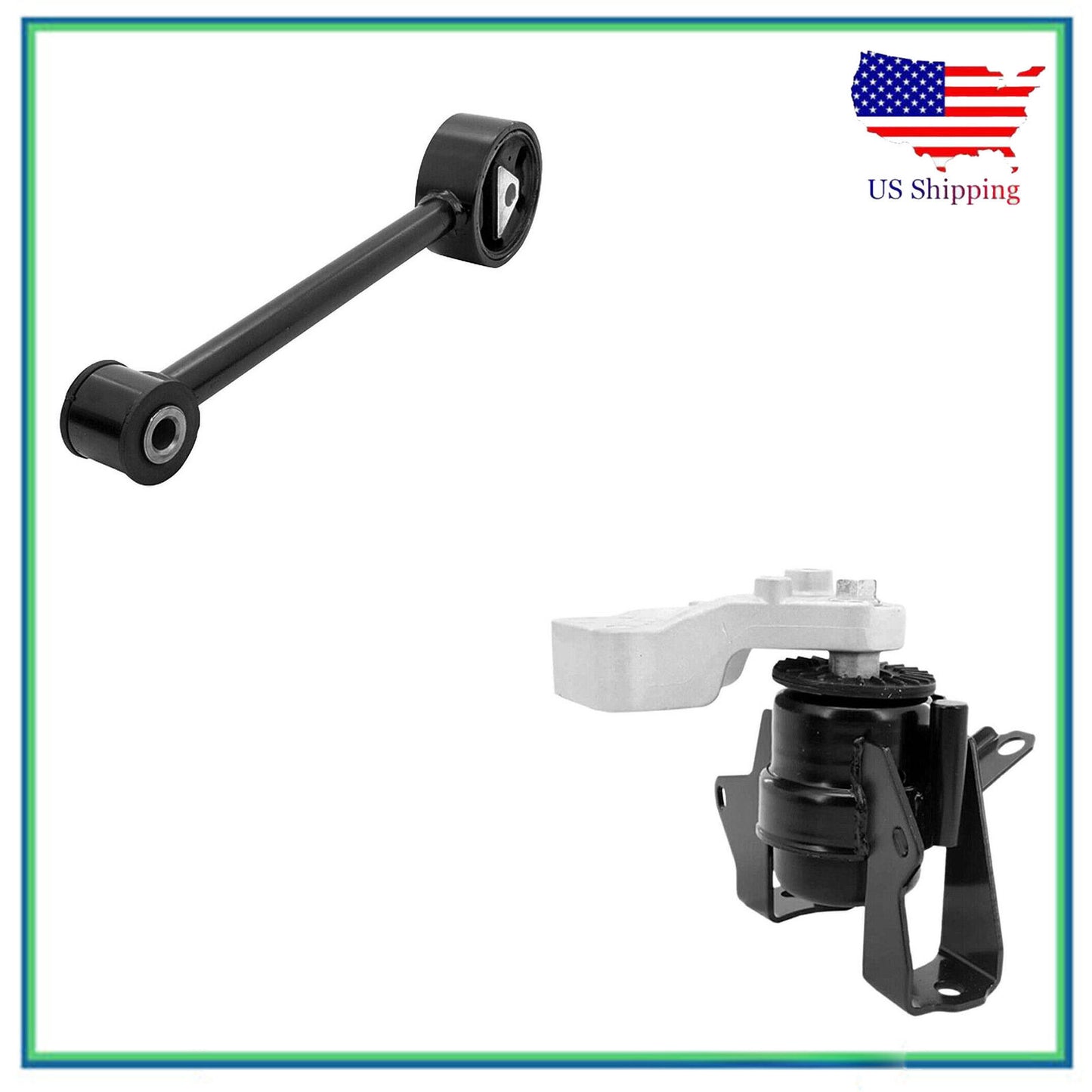 2PCS Droit Moteur & Couple Amortisseur Montage Pour 14-22 Mitsubishi Mirage 1.2L
