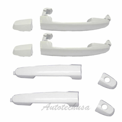 Front+Rear Outer Door Handle DH65 For Camry Corolla tC xA xB xC Set 4 White 040
