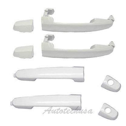 Front+Rear Outer Door Handle DH65 For Camry Corolla tC xA xB xC Set 4 White 040