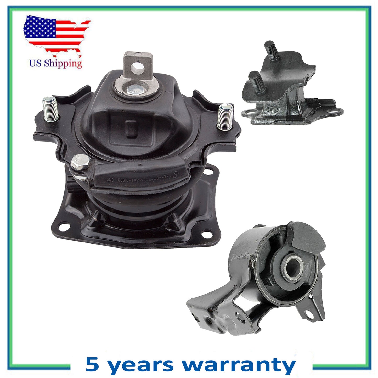 3PCS 65026 4555 4559 i-VTEC Motor & Trans Mount For 2005-2006 Honda Odyssey 3.5L