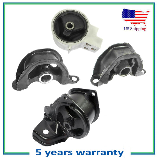 4PCS Engine Motor & Trans Mount For 1994-1995 Honda Civic 1.6L EX Coupe Manual