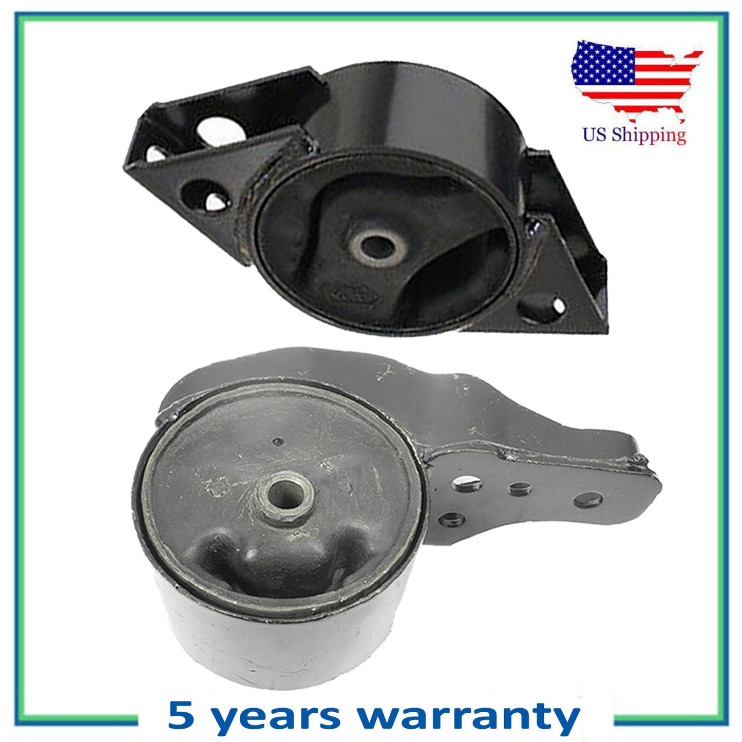 Engine Motor Mount 7311 7339 2PCS Set For 1990-1992 Nissan Stanza 2.4L