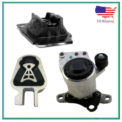 Engine Motor & Trans Mount New For Set 3PCS Ford Fusion Lincoln MKZ 2.0L Turbo
