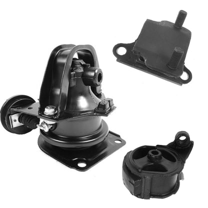 Set 3 Engine Motor & Trans Mount For 1990-1993 Honda Accord 2.2L 6512 6587 6509