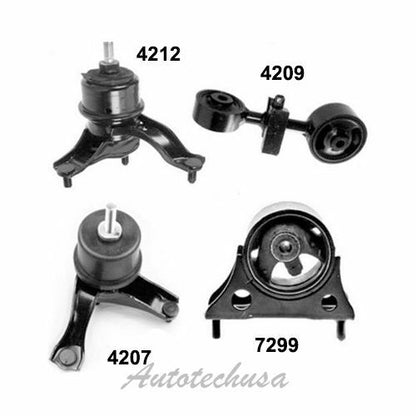 M815 Motor & Trans Montaje Juego 4PCS Para 01 02 03 Toyota Montañés 2.4L 4WD