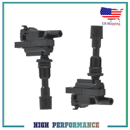 2PCS Ignition Coil For UF407 5C1208 C1340 Mazda 01-03 Protege 02-03 Protege5 2.0