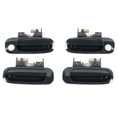 Front & Rear Outer Door Handle 4 PCS For 1998-2002 Toyota Corolla Dark Green 6M1