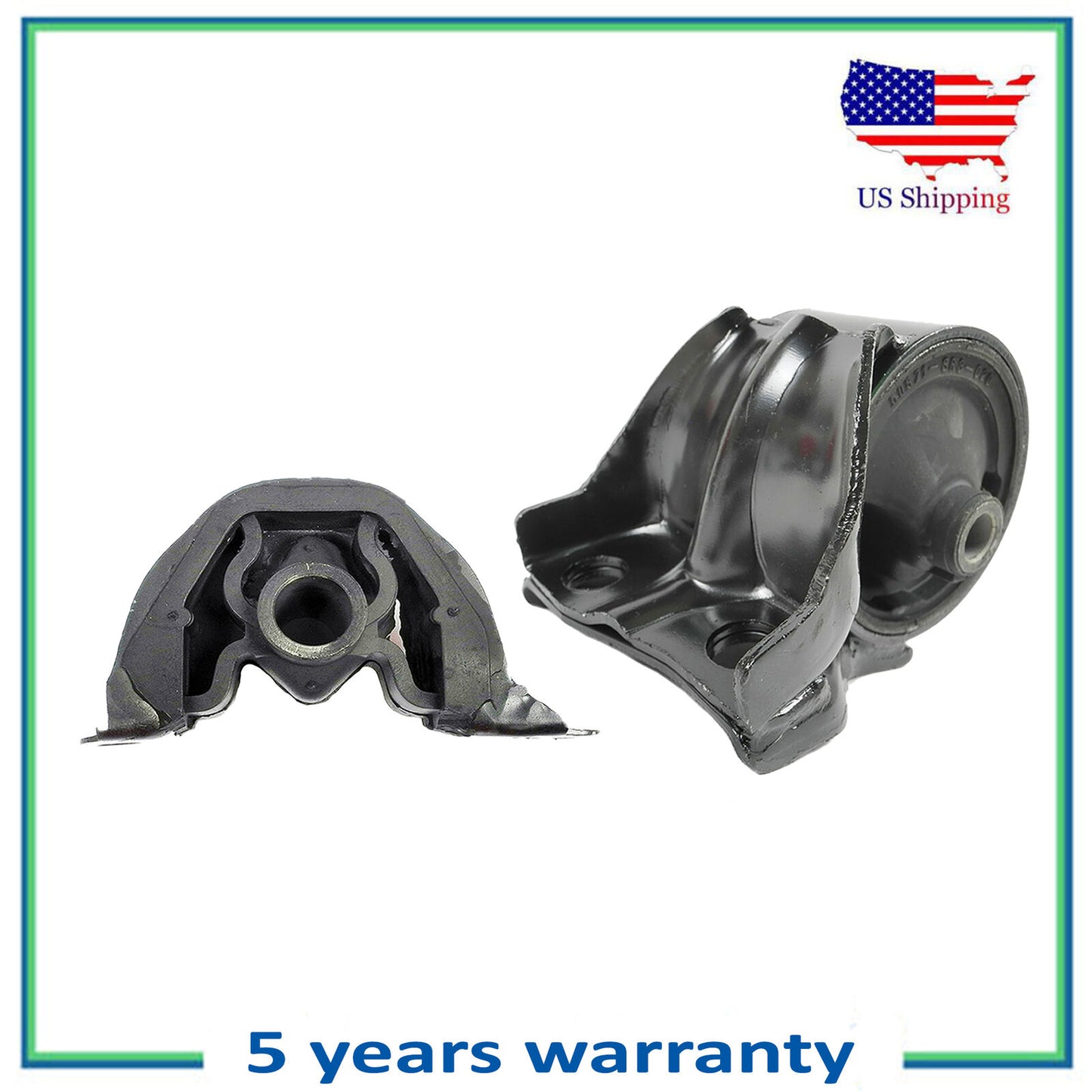 2PCS Engine Motor Mount For 1993 Honda Civic del Sol 1.5L FWD 6502 6534