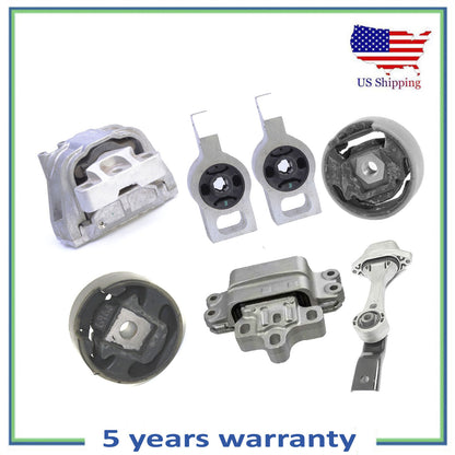 7PCS Engine Motor & Auto. Trans. Mount For 2008-2009 Audi TT Quattro 3.2L Coupe