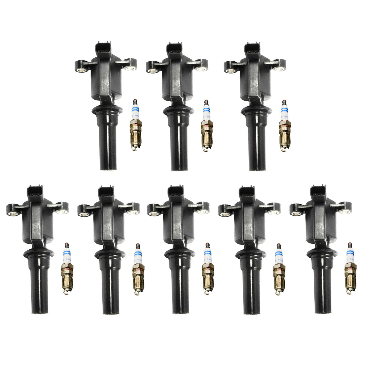 16PCS UF162 8 Ignition Coil & 8 Bosch Iridium Spark Plug For Ford Taurus 3.4L