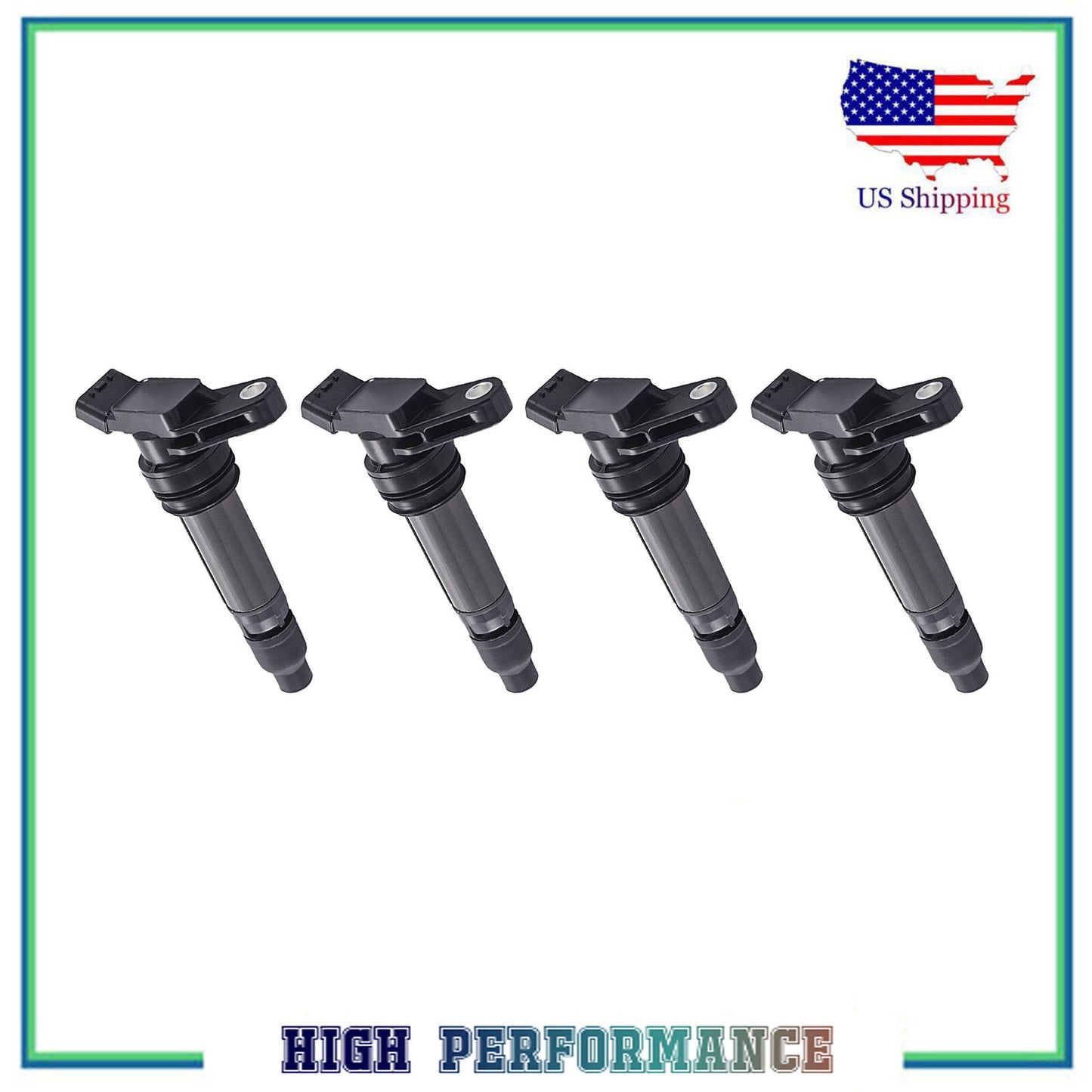 4PCS Ignition Coil For Land Rover LR2 Volvo S60 S80 V70 XC70 XC90 3.0L 3.2