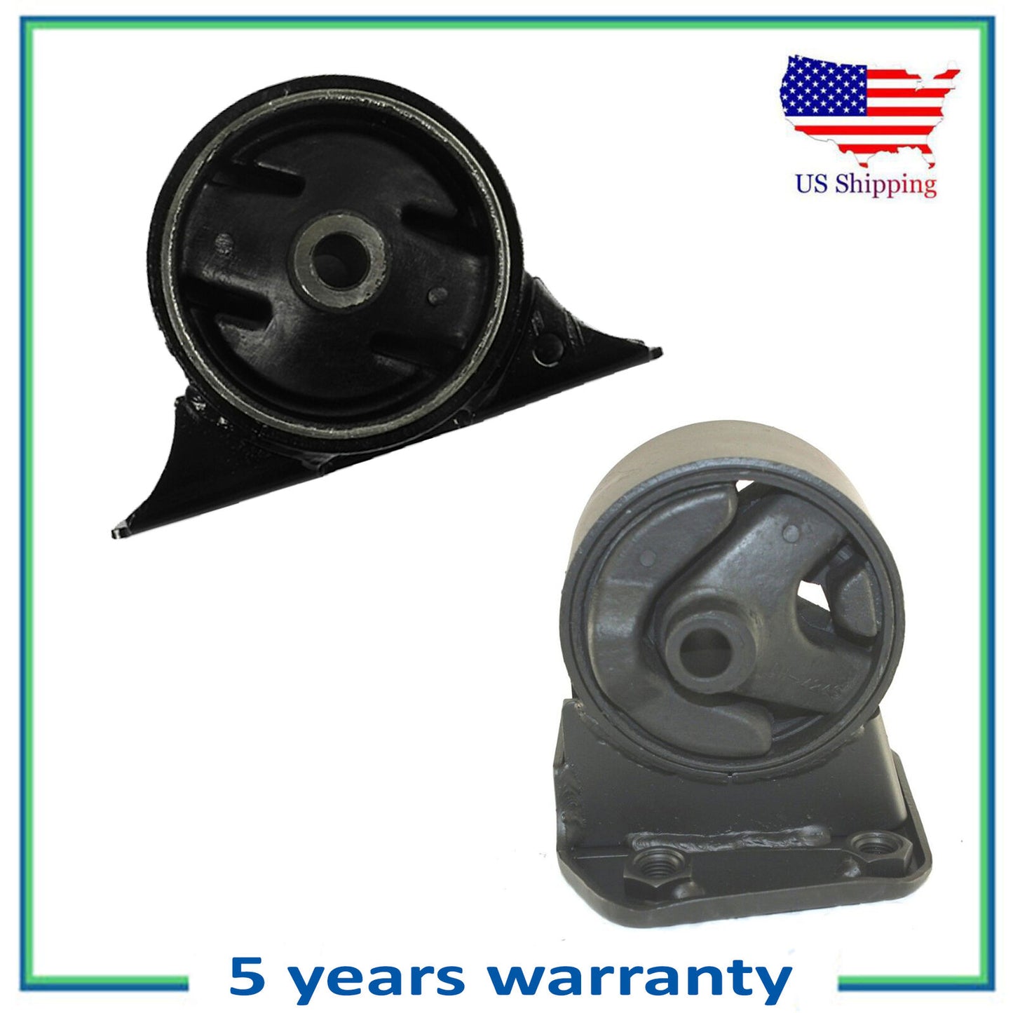 6622 6612 Engine Motor & Trans Mount SET 2PCS For 93-94 Eagle Summit DL 1.5L