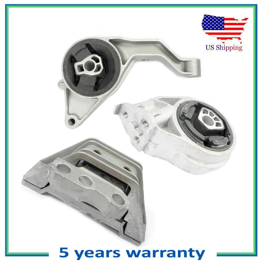 3PCS Set Motor & Trans Mount Auto For Chevy Cobalt 2.4L 2.2L 3043 3081 5385