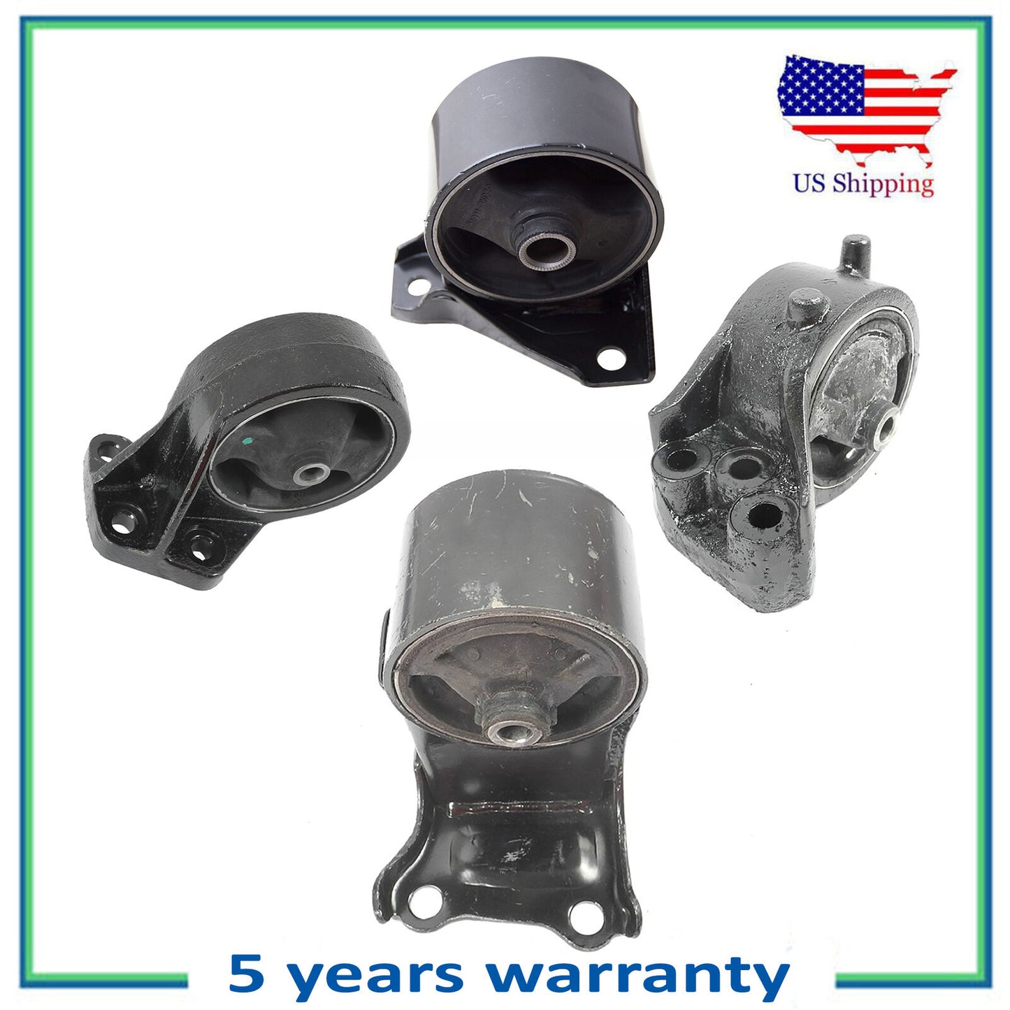 Set De 4PCS Moteur & Transmission Manuelle Montage Pour 2006 Kia Optima 2.4L L4