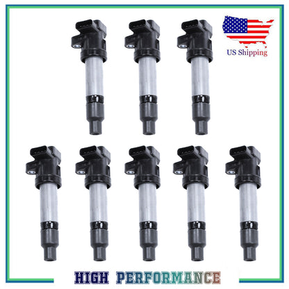 Set 8PCS Ignition Coil For UF564 C1556 12594176 Cadillac Buick Pontiac 4.4L 4.6L