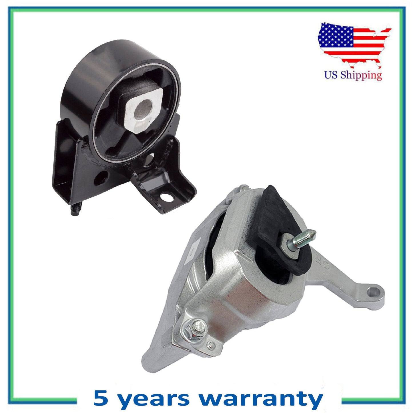 Set 2Pcs Engine Motor Mount Motorking For 07-11 Nissan Altima Hybrid FWD 2.5L