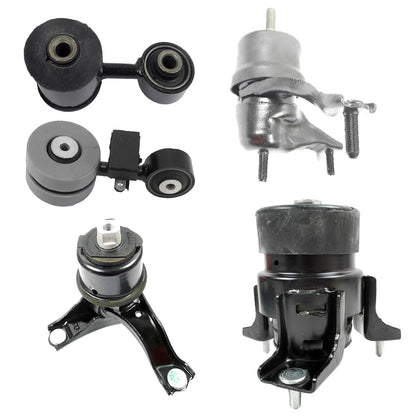 5PCS Engine Motor & Auto Trans Mount Polyurethane For 07 08 09 Toyota Camry 2.4L