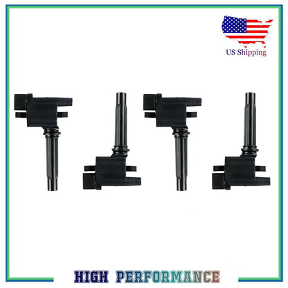 UF276 C1223 E571A C-653 Ignition Coil Set 4 PCS For 1999-2003 Mazda Protege 1.6L