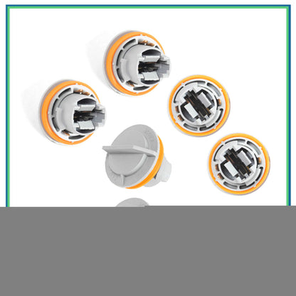 For Chrysler Dodge Jeep Rear Brake Taillight Taillamp Light Bulb Socket Kit 6