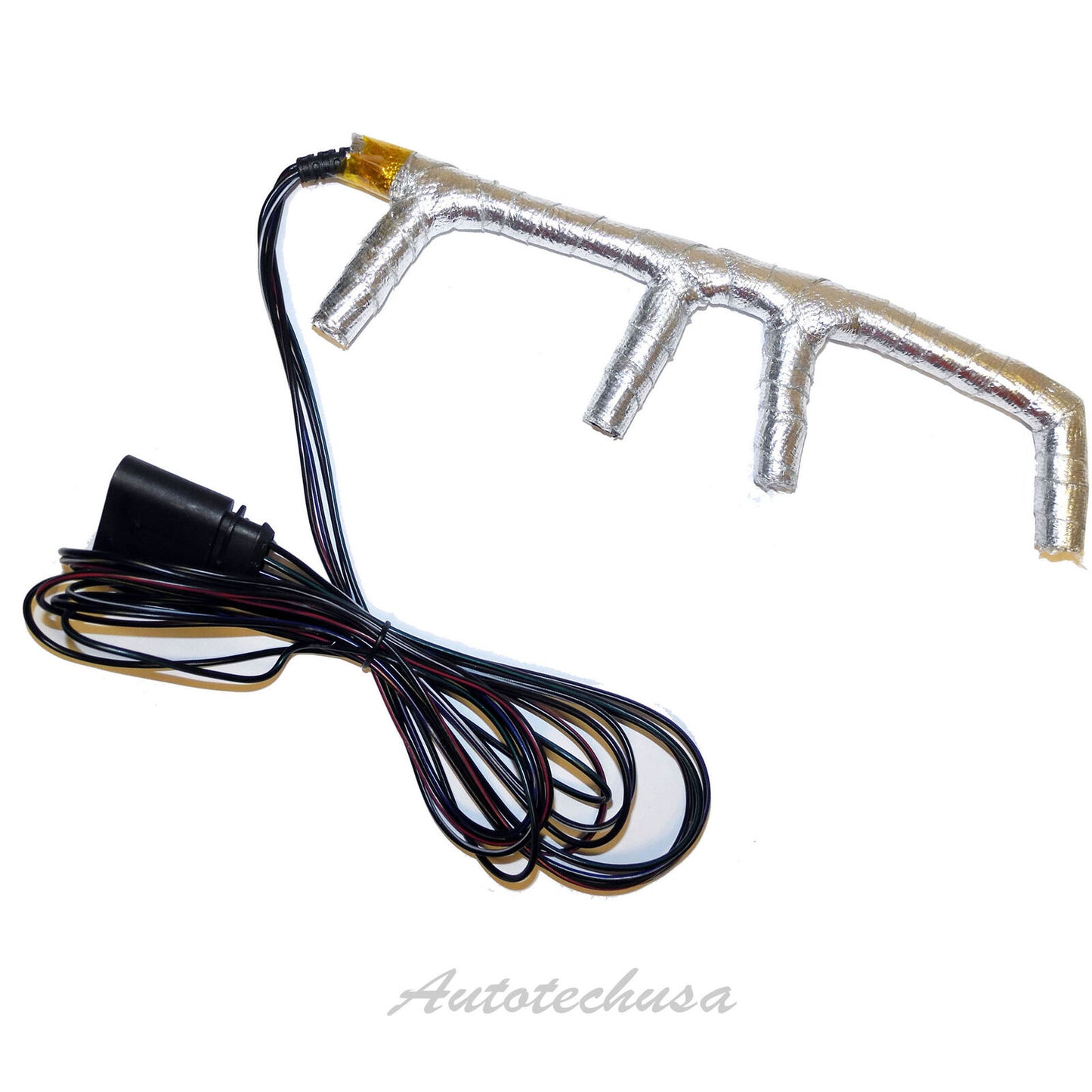 Improved 4-Wire Glow Plug Harness W/ Connector W/Thermo heat cover For 02 03 VW