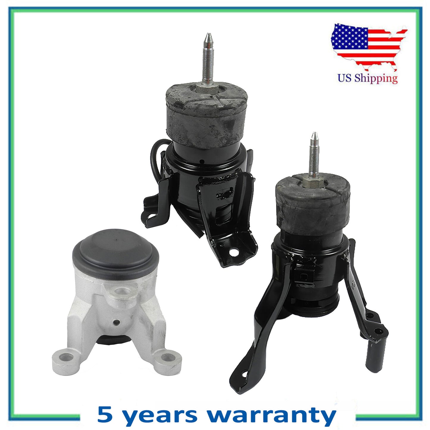 Set of 3PCS New Engine Motor Mount For 2009 2011 2014 Nissan Murano AWD 3.5L