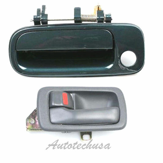 92-96 For Camry door handle Front l Outside GREEN 6M1 & Interior GRAY L DS417