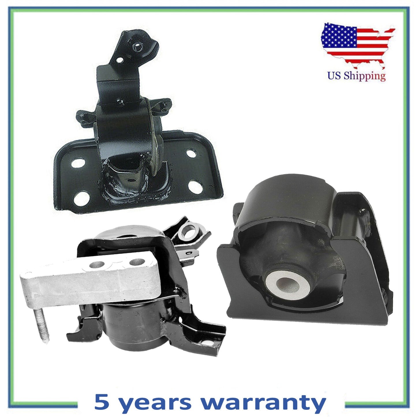 3PCS Engine Motor & Transmission Mount for Automatic For 2011-2016 Scion Tc 2.5L