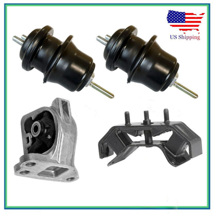 Set 4PCS Engine & Trans Mount MotorKing For 15-19 Subaru Legacy Outback 2.5L