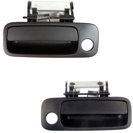 Front Outside Door Handle Pair W/ Keyhole For 00-04 Toyota Avalon Non Painted