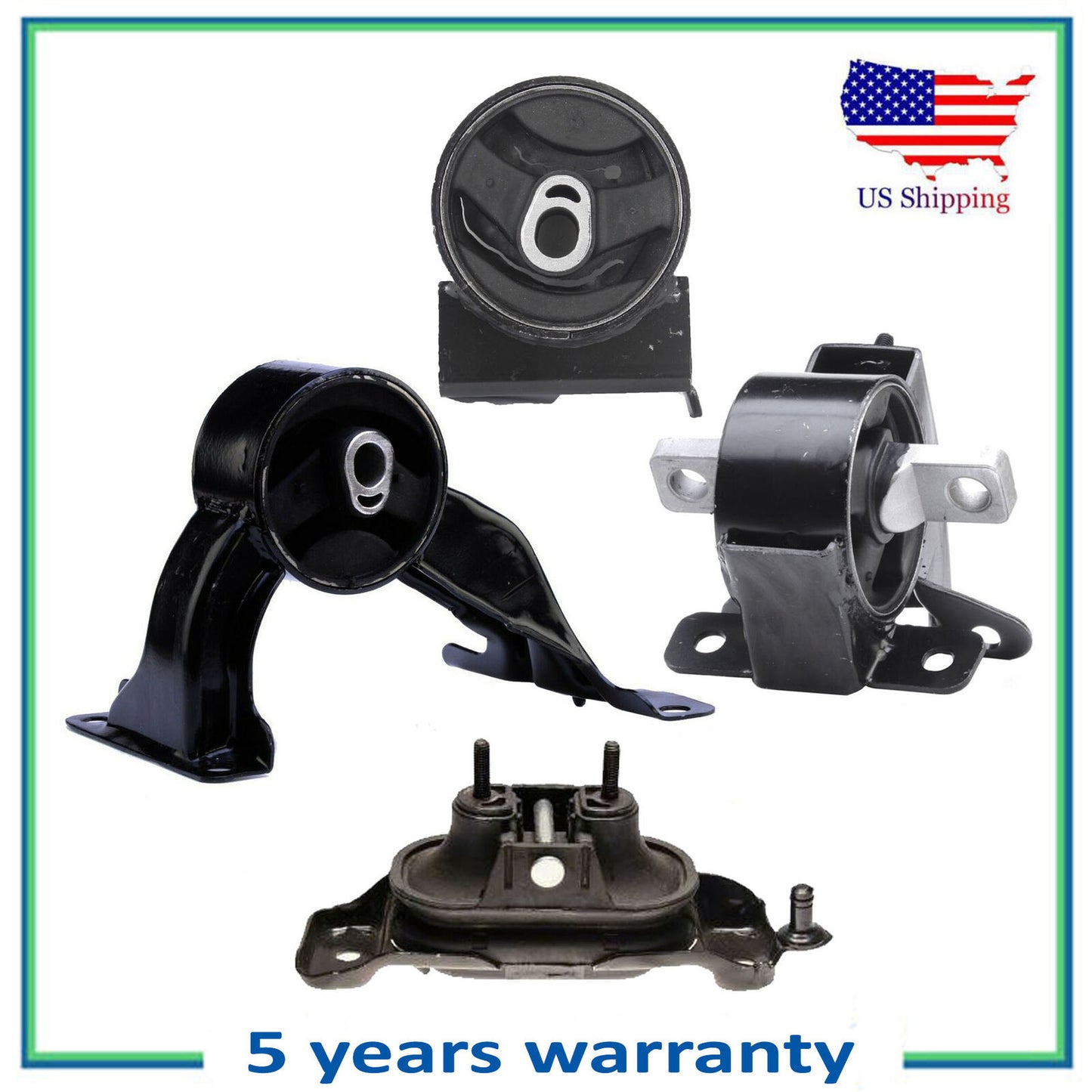 4PCS Engine Motor & Auto Trans. Mount For Chrysler Town & Country Ram C/V 3.6L
