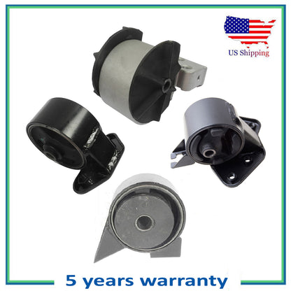 4 PCS Engine Motor & Manual Transmission Mount For 2003 Hyundai Accent 1.6L