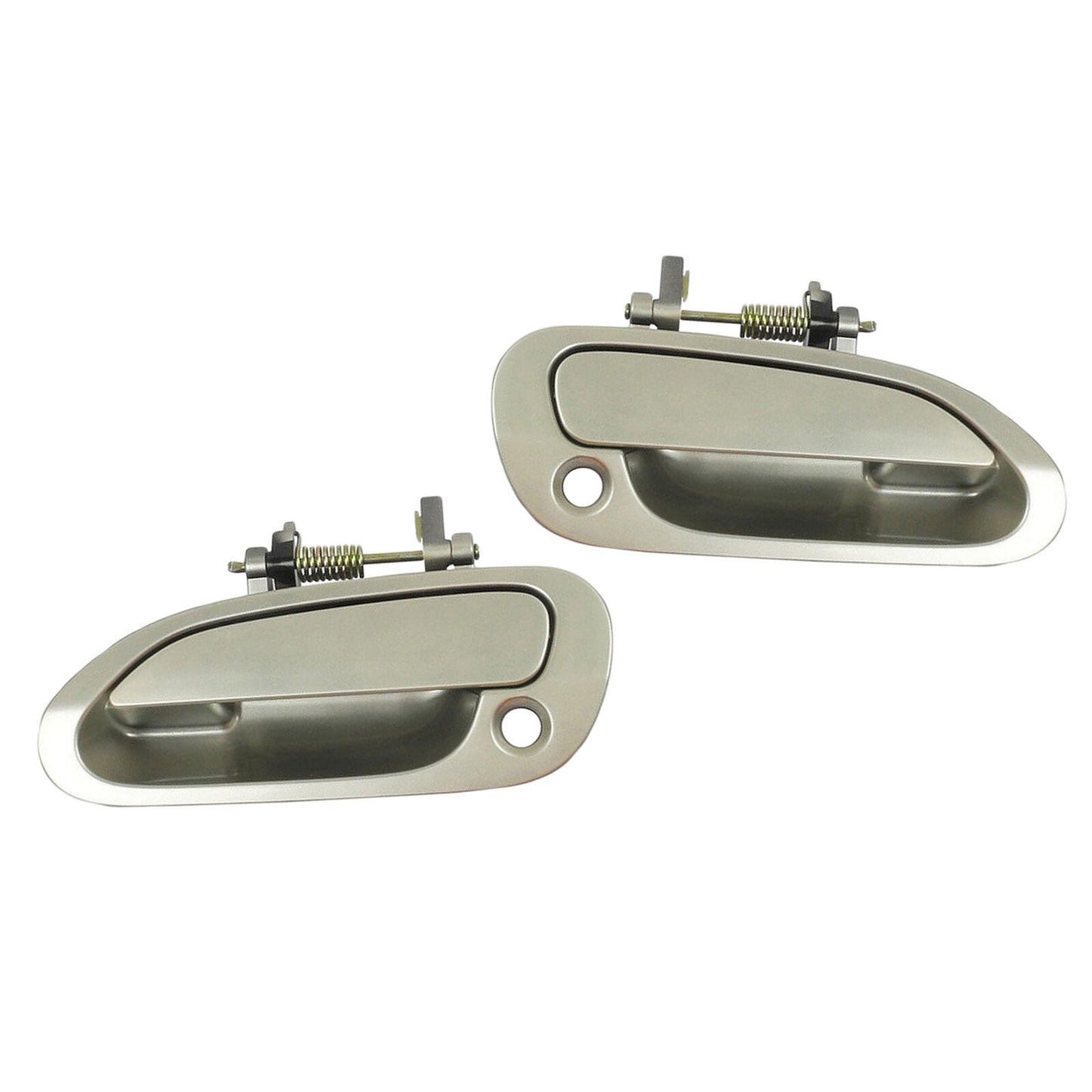 Front Pair Outside Door Handle For 98 Honda Accord YR508M Heather Mist Metallic