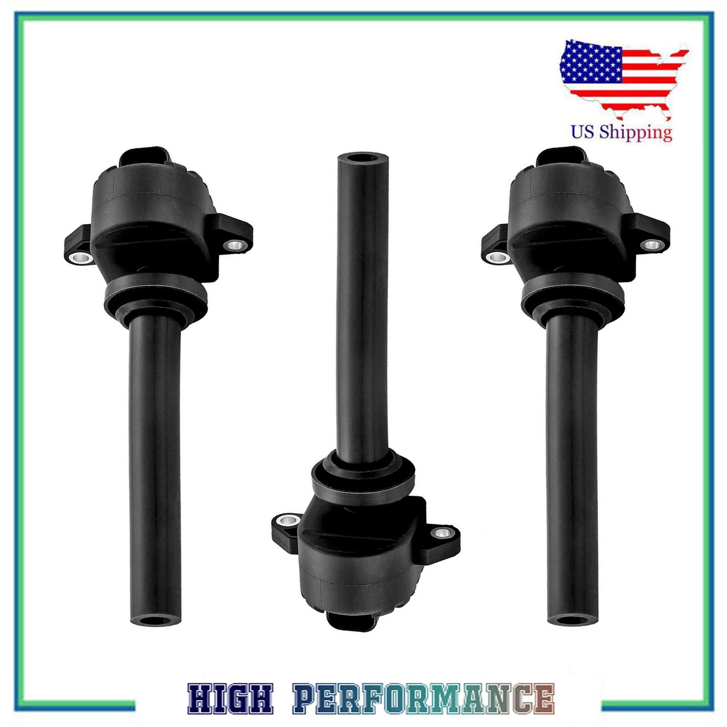 3PCS Ignition Coil For UF251 52-1650 Isuzu Amigo Rodeo Axiom Trooper 3.2L 3.5L