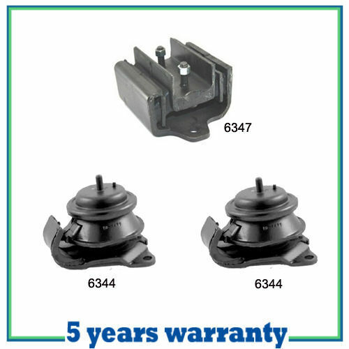 For 87-95 Nissan Pathfinder 3.0L 4WD Engine Trans Mount Set 3 M639 A6344 2 A6347