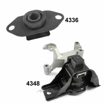 Engine Motor & Trans Mount Manual For 07-12 Nissan Sentra 2.0L Set 2 4336 4348