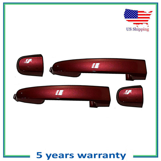Rear Set 2PCS Outside Door Handle For Toyota Camry Corolla 3Q3 Salsa Red Pearl