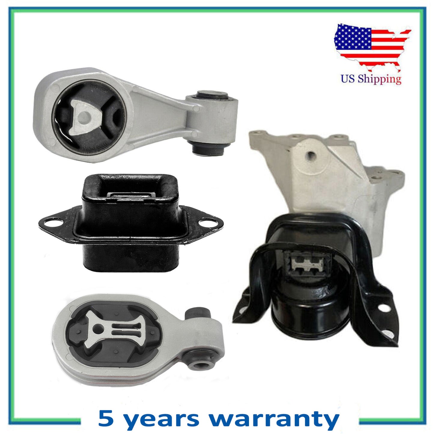 Set 4PCS Engine Motor & Manual Transmission Mount For 11-15 Nissan Juke