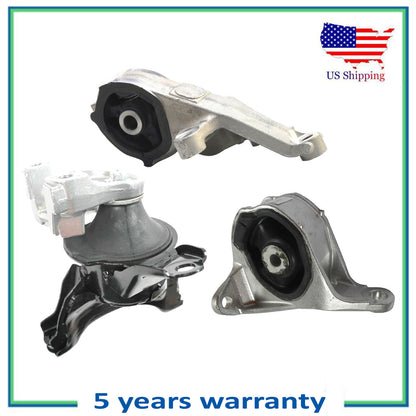 3PCS Front Motor Mount & Trans Mount MotorKing For 2015-2017 Honda CR-V 2.4L