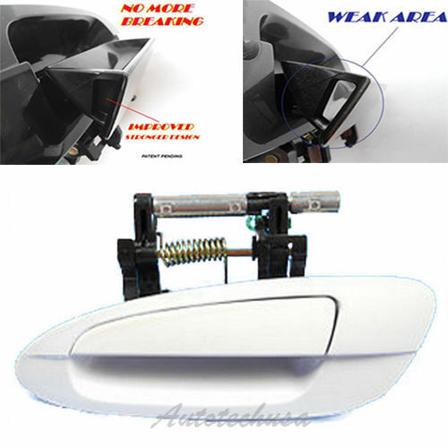 NoMoreBreaking For Nissan Altima Outside Door Handle B3765 RL Cloud White QM1