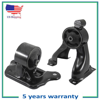2PCS Rear Motor & Trans Mount For 2003-2006 Mitsubishi Outlander 2.4L 4608 4641