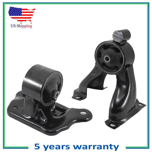 2PCS Rear Motor & Trans Mount For 2003-2006 Mitsubishi Outlander 2.4L 4608 4641