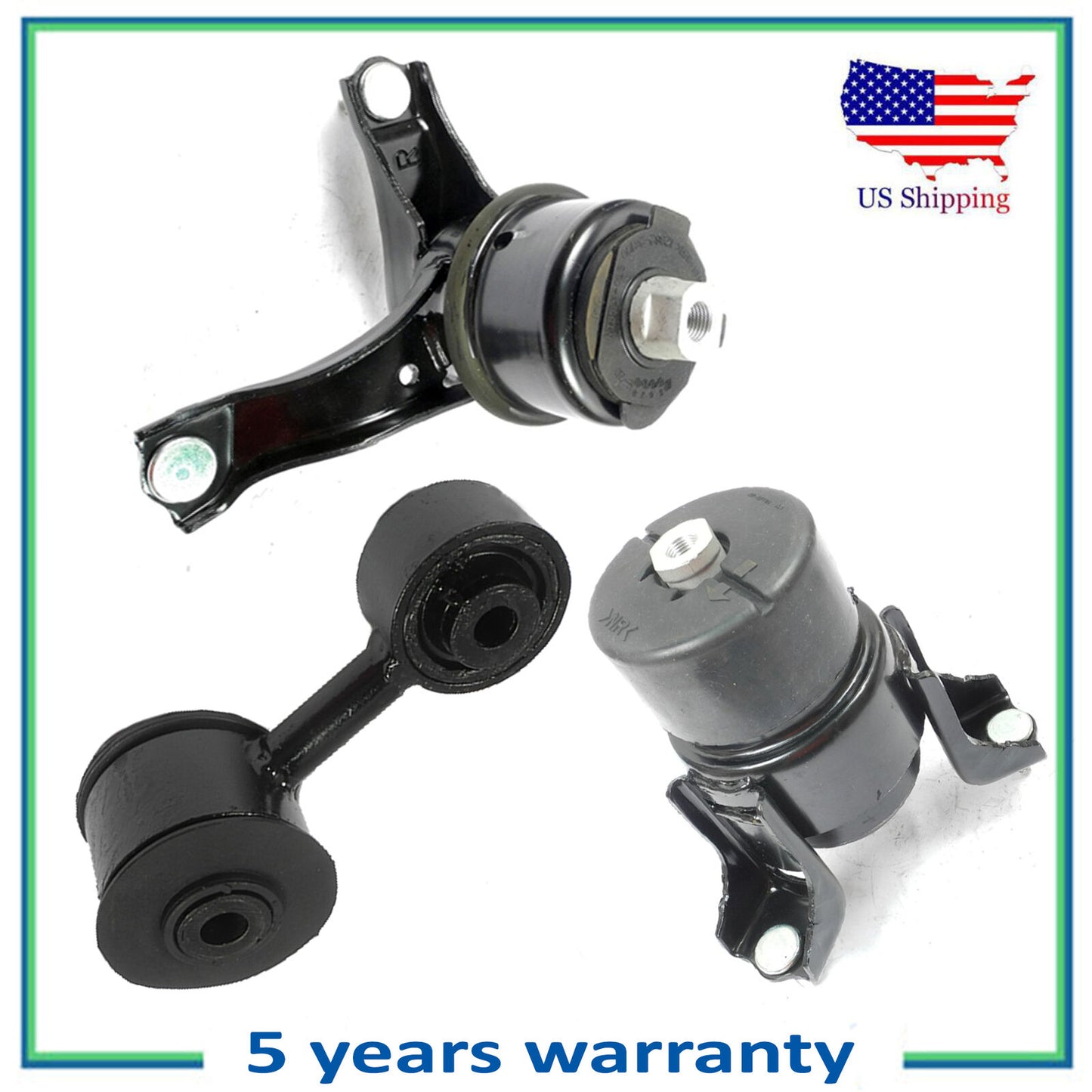 3PCS Engine Motor & Torque Strut Mount For 2007-2008 Toyota Solara 2.4L Standard