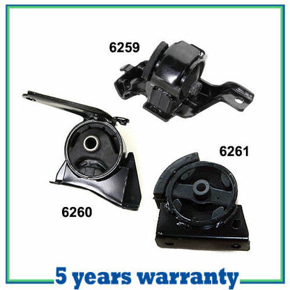 M877 Front Motor & Trans Mount Set 3PCS For 93-97 Geo Prizm 1.8L for Auto Trans