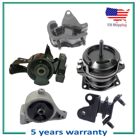 5PCS Hydraulic Engine & Trans. Mount w/ Auto For 2006-2008 Honda Ridgeline 3.5L