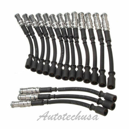 Set of 16 Spark Plug Ignition Wire For Mercedes C43 AMG C55 AMG CL500 CL55 AMG