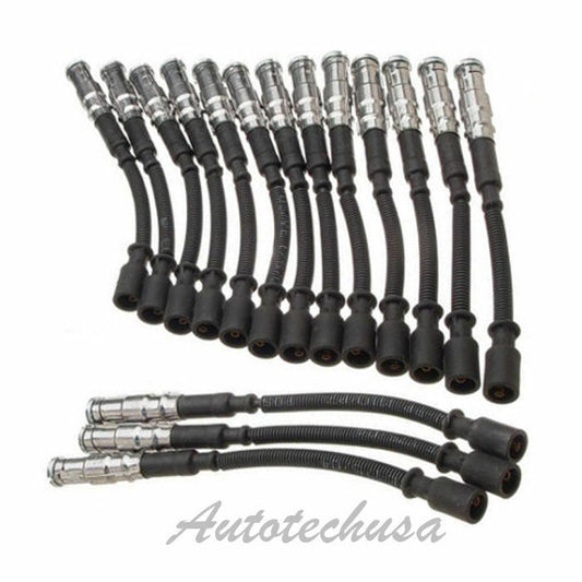Set of 16 Spark Plug Ignition Wire For Mercedes C43 AMG C55 AMG CL500 CL55 AMG