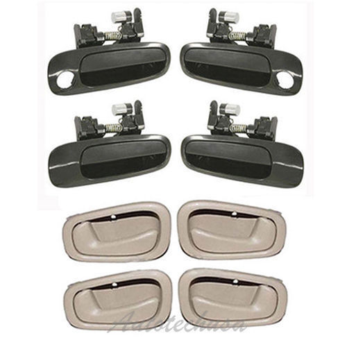 Outside Non Painted + Interior Door Handle Tan DS26 For 98-2002 Corolla / Prizm