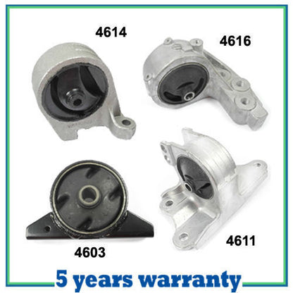 M045 Motor & Trans Montaje para 00-05 Mitsubishi Eclipse 3.0L 4PCS Auto