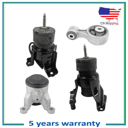 Set 4PCS Engine Motor & Torque Strut Mount For 09 11 14 Nissan Murano AWD 3.5L